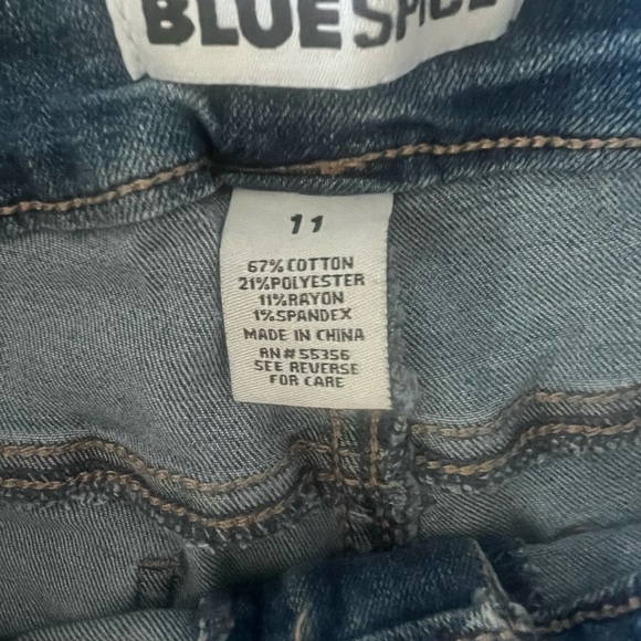 Blue Spice Women's Blue Denim Shorts Size 11 - Picture 5 of 7